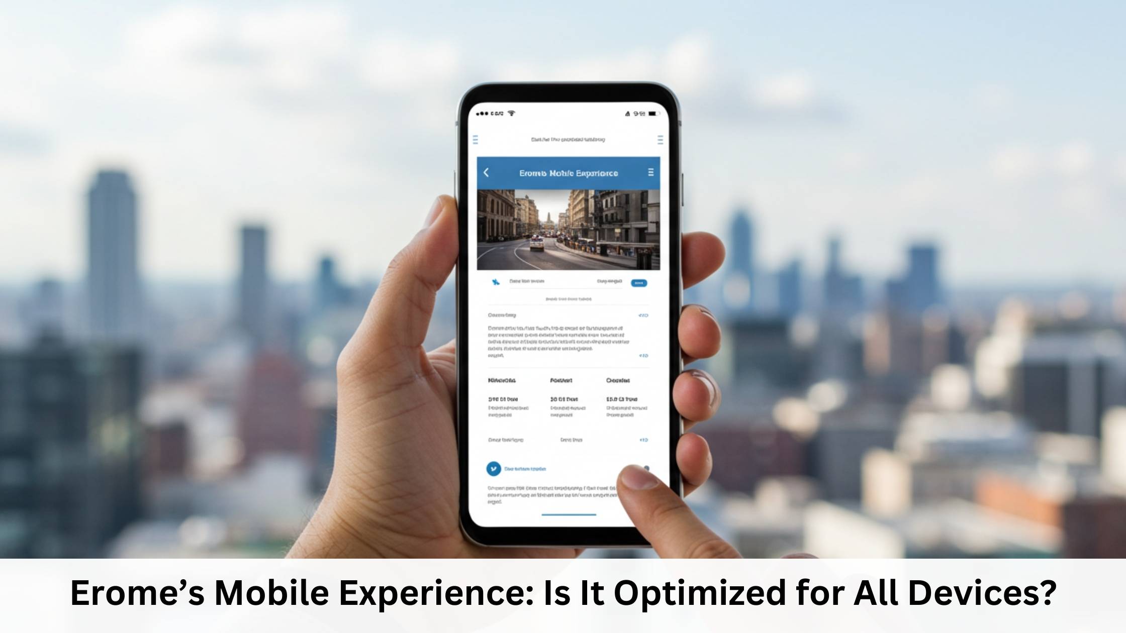 Erome’s Mobile Experience