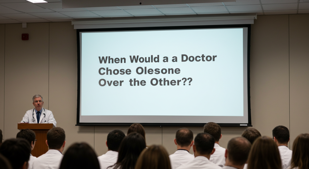 When Would a Doctor Choose One Over the Other