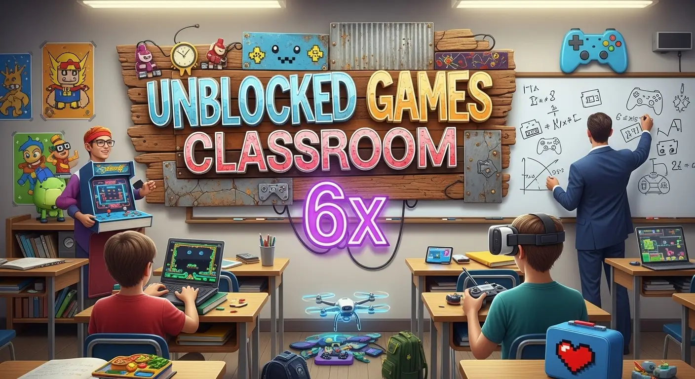 Types of Games Available on Unblocked Games Classroom 6x
